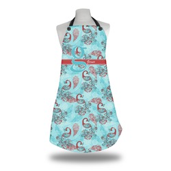Peacock Apron w/ Name and Initial