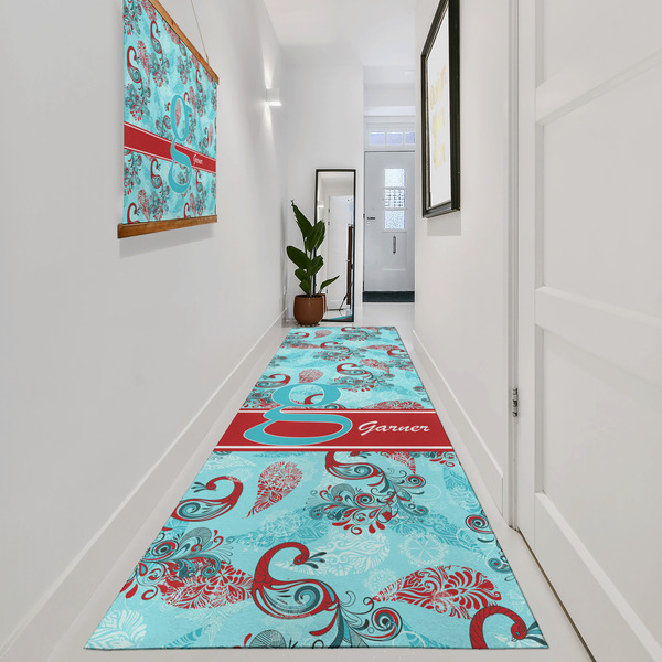 Peacock Area Rug Sizes - In Context (vertical)