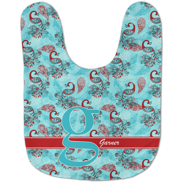 Peacock Baby Bib - AFT flat