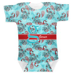 Peacock Baby Bodysuit 0-3 w/ Name and Initial