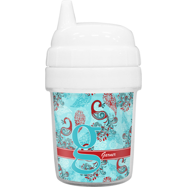 Custom Peacock Baby Sippy Cup (Personalized)
