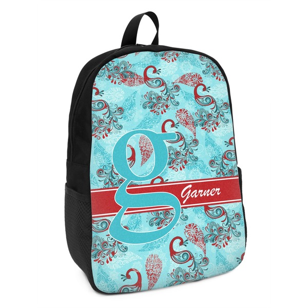 Custom Peacock Kids Backpack (Personalized)