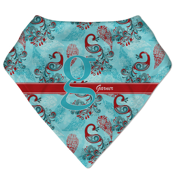 Custom Peacock Bandana Bib (Personalized)