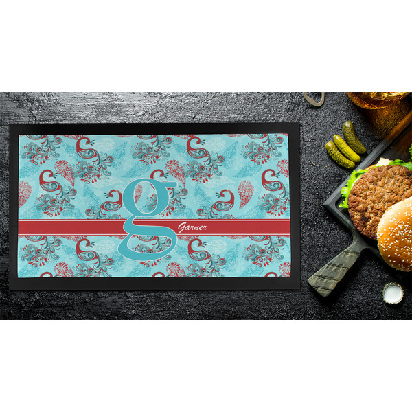 Peacock Bar Mat - Small - LIFESTYLE