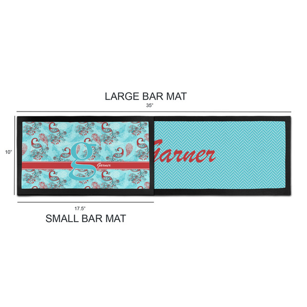 Peacock Bar Mats - Sizing Chart
