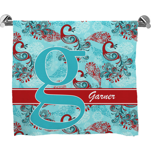 Custom Peacock Bath Towel (Personalized)