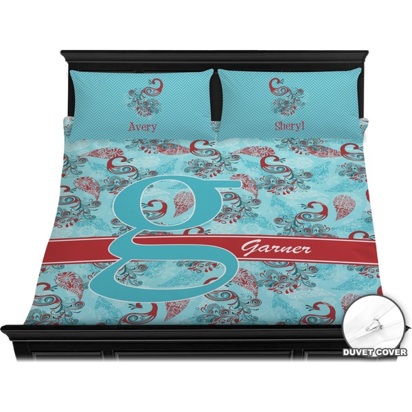 Peacock Bedding Set (King) - Duvet