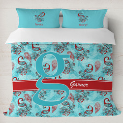 Peacock Duvet Cover Set - King (Personalized)