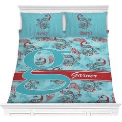 Peacock Comforter Set - Full / Queen (Personalized)
