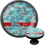 Peacock Cabinet Knob (Black) (Personalized)