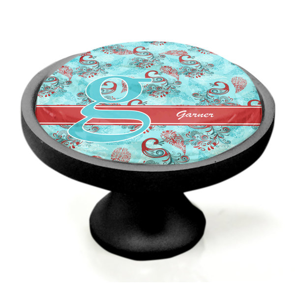 Peacock Black Custom Cabinet Knob (Side)