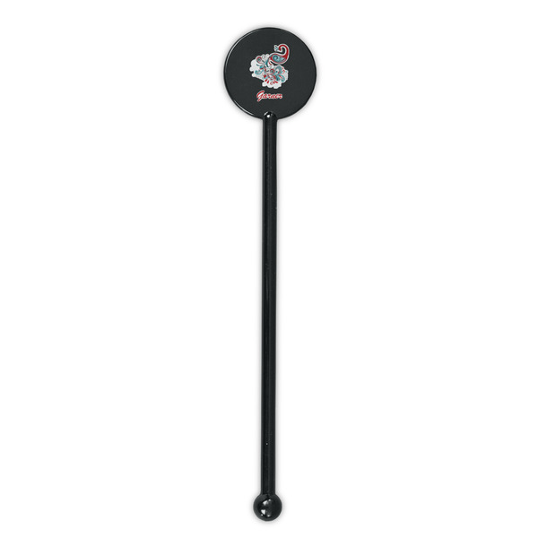 Peacock Black Plastic 5.5" Stir Stick - Round - Single Stick