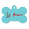 Peacock Bone Shaped Dog ID Tag (Personalized)