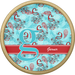 Peacock Cabinet Knob - Gold (Personalized)