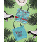 Peacock Canvas Tote Lifestyle Front and Back- 13x13