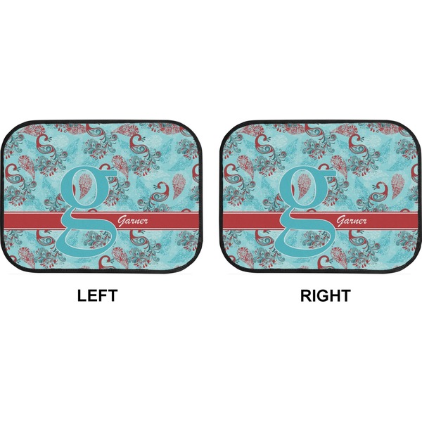 Peacock Car Floor Mats (Back Seat) (Approval)