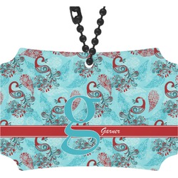 Peacock Rear View Mirror Ornament (Personalized)