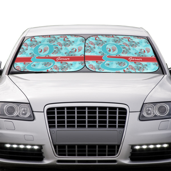 Peacock Car Sun Shades - IN CONTEXT