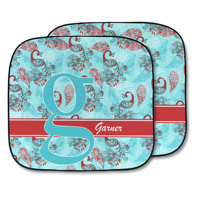Peacock Car Sun Shade - Two Piece (Personalized)