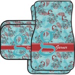 Peacock Car Floor Mats Set - 2 Front & 2 Back (Personalized)