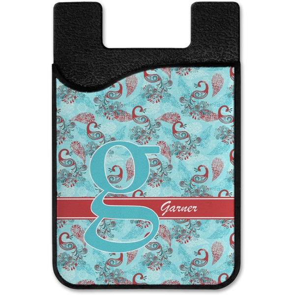 Peacock Cell Phone Credit Card Holder