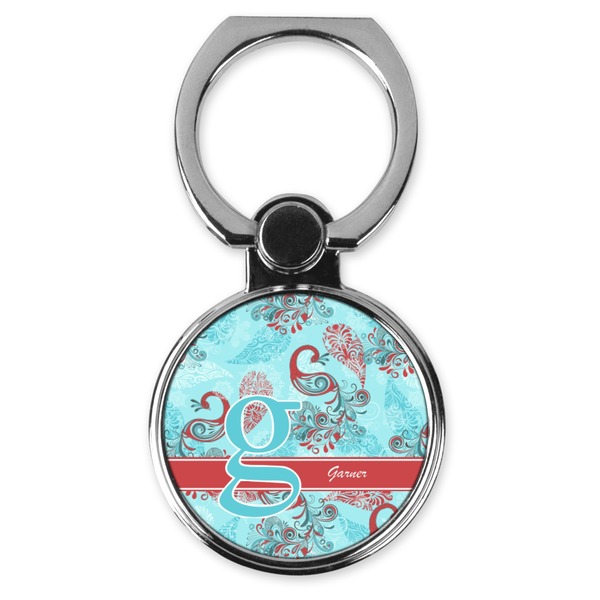 Custom Peacock Cell Phone Ring Stand & Holder (Personalized)