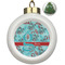 Peacock Ceramic Ball Ornament - Christmas Tree (Personalized)