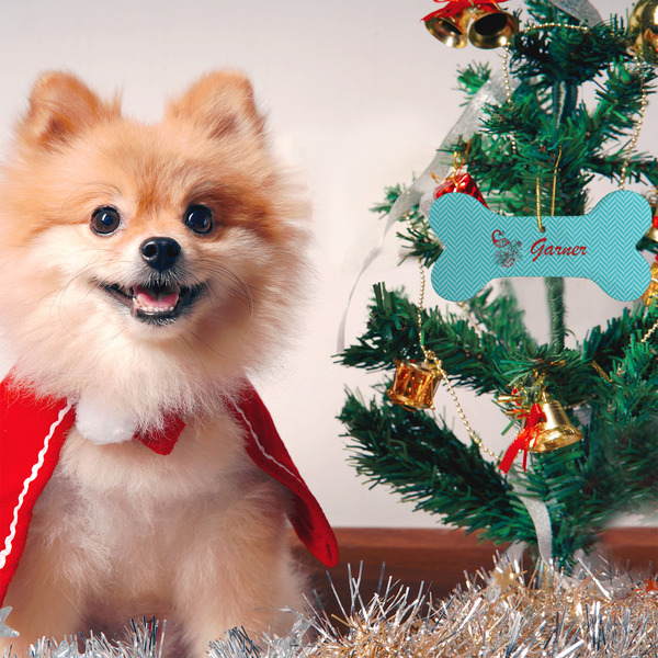 Peacock Ceramic Flat Ornament - Bone (LIFESTYLE)