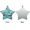 Peacock Ceramic Flat Ornament - Star Front & Back (APPROVAL)