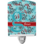 Peacock Ceramic Night Light (Personalized)