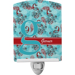 Peacock Ceramic Night Light (Personalized)