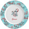 Peacock Ceramic Dinner Plates (Set of 4) (Personalized)