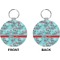Peacock Circle Keychain (Front + Back)