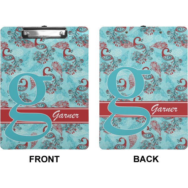 Peacock Clipboard (Letter) (Front + Back)