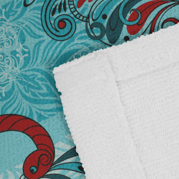 Peacock Close up of Fabric