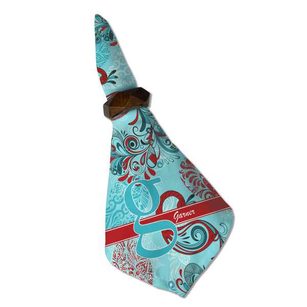 Peacock Cloth Napkins - Personalized Dinner (Folded in Ring) (MAIN)