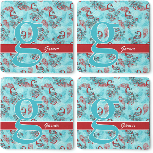 Peacock Coaster Rubber Back - Apvl