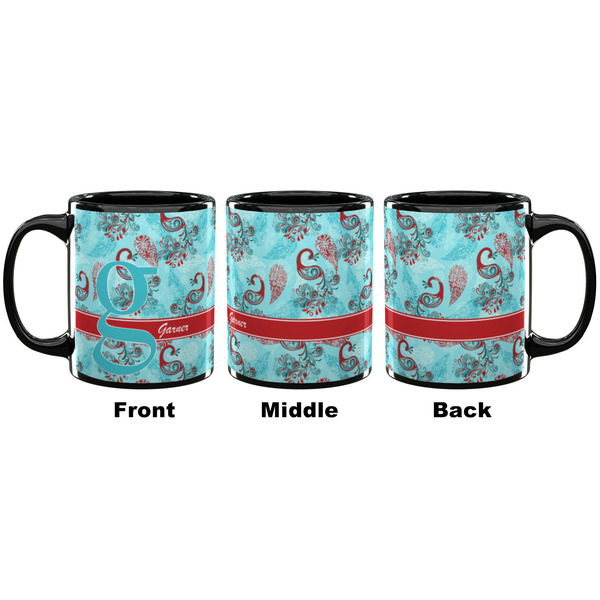 Peacock Coffee Mug - 11 oz - Black APPROVAL