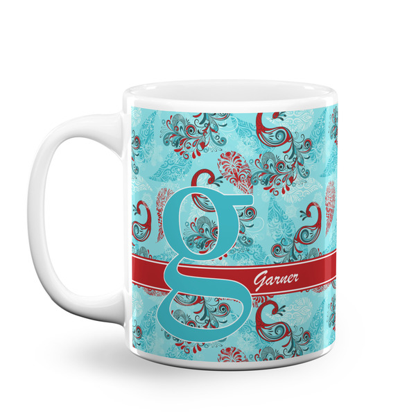 Custom Peacock Coffee Mug (Personalized)