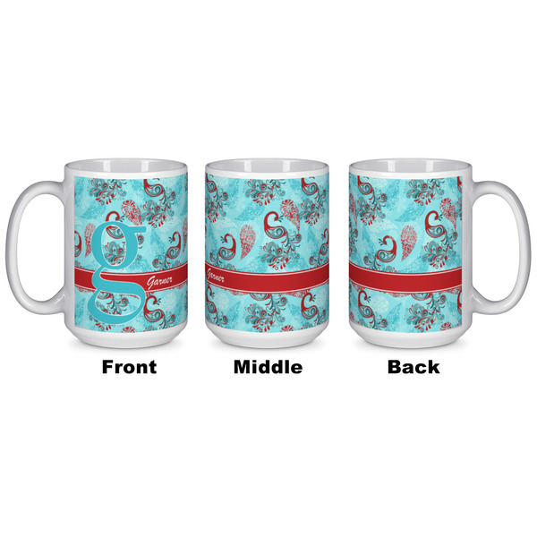 Peacock Coffee Mug - 15 oz - White APPROVAL
