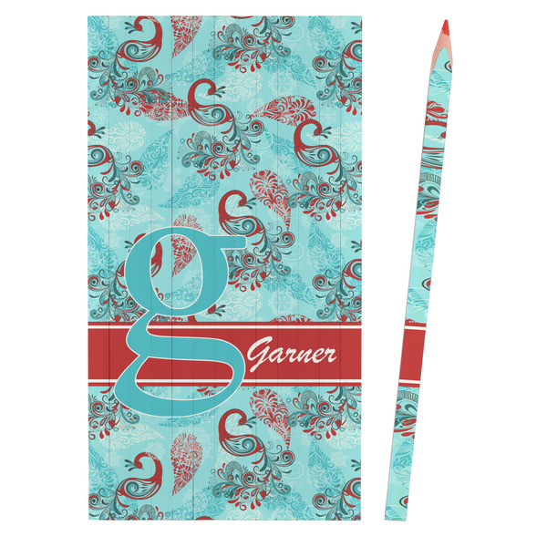 Peacock Colored Pencils - Front View