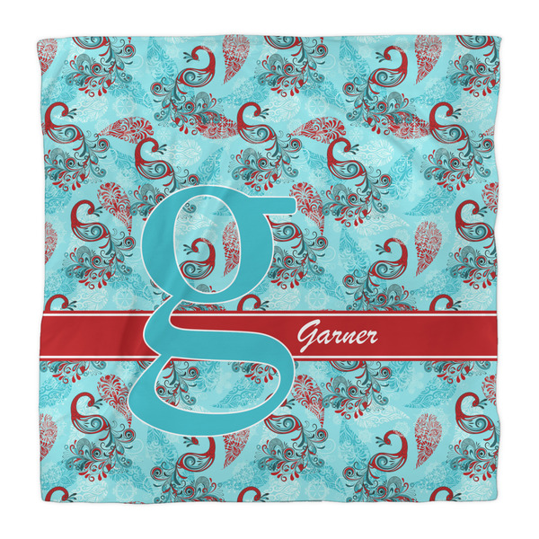 Peacock Comforter - Queen - Front