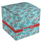 Peacock Cube Favor Gift Box - Front/Main