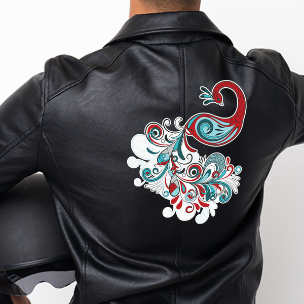 Peacock Custom Shape Iron On Patches - XXXL - APPROVAL