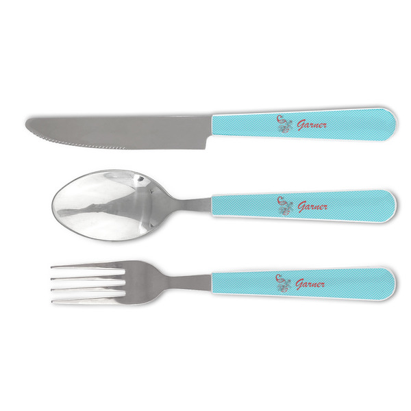 Custom Peacock Cutlery Set (Personalized)