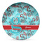 Peacock Microwave Safe Plastic Plate - Composite Polymer (Personalized)