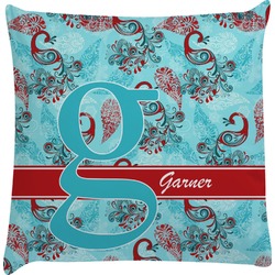 Peacock Decorative Pillow Case (Personalized)