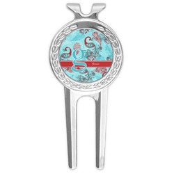Peacock Golf Divot Tool & Ball Marker (Personalized)