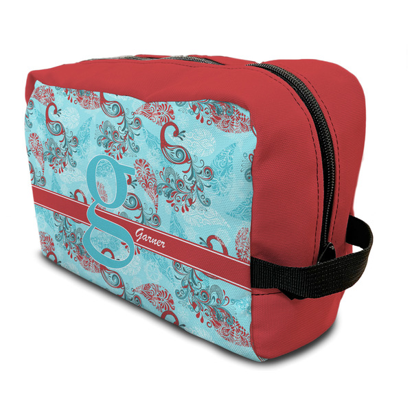 Custom Peacock Toiletry Bag / Dopp Kit (Personalized)