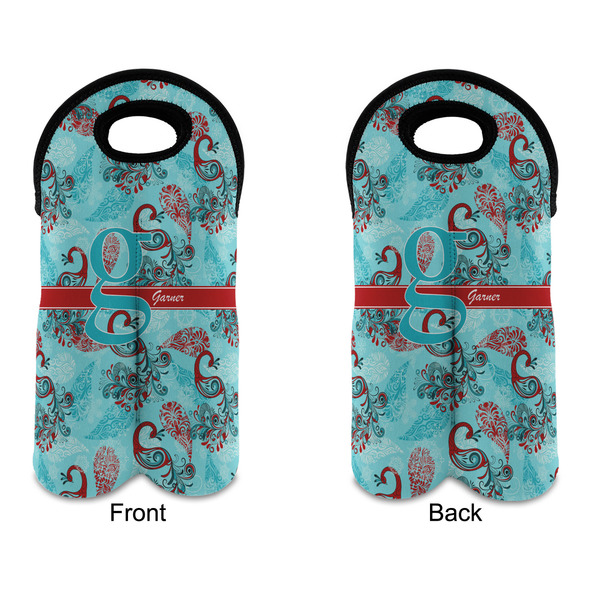 Peacock Double Wine Tote - APPROVAL (new)